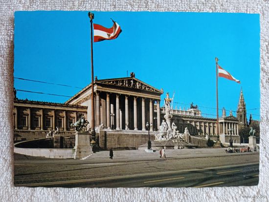 Австрия, Вена. Парламент, фонтан Афина