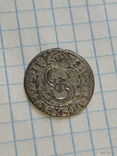 С 1 РУБЛЯ! Монета серебро средневековье Сигизмунд III  Польша РП . ВКЛ .