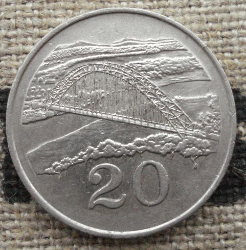20 центов 1989 Зимбабве