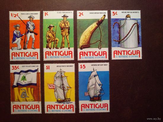 Антигуа 1976 г.Двухсотлетие Американской революции./14а/