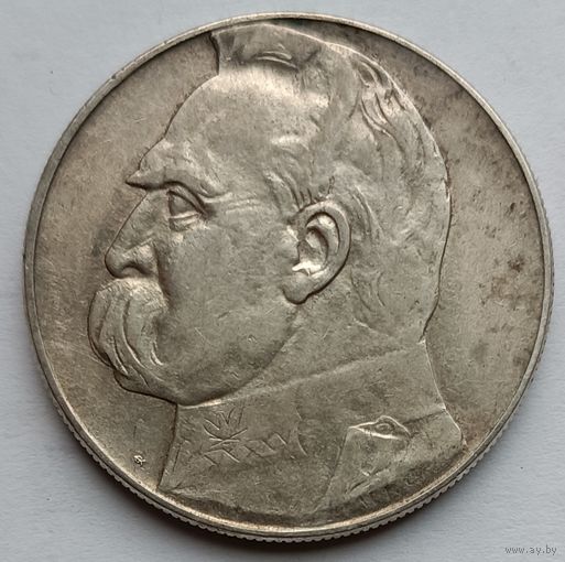 10 злотых 1939 года. Пилсудский. С рубля. Редкость