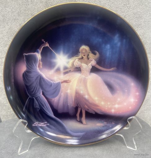 Декоративная тарелка Franklin Mint 1980 год Fairy FRANKLIN  Godmother's Magic Англия 20.5 см