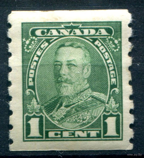 Британские колонии - Канада - 1935г. - король Георг V, перфорация 8:б/п, 1 с - 1 марка - MH [Mi 184 D]. #3-WB-90-A-2