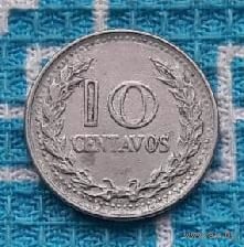 Колумбия 10 центов 1974 года