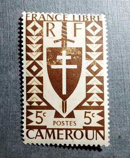 Марка Камерун 1942 год