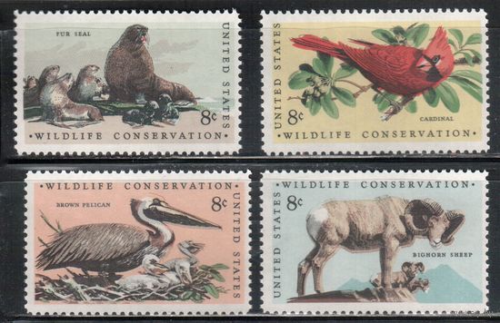 США-1972, (Мих.1079-1082) , ** , Фауна, (полная серия)
