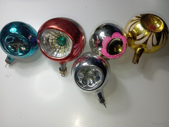 Ёлочные игрушки - Фонарики . СССР .