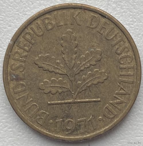 Германия 5 пфеннигов 1971 г. D