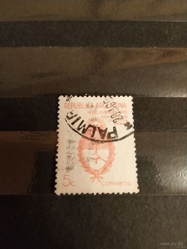 1943 Аргентина Мих 475 герб (2-2)