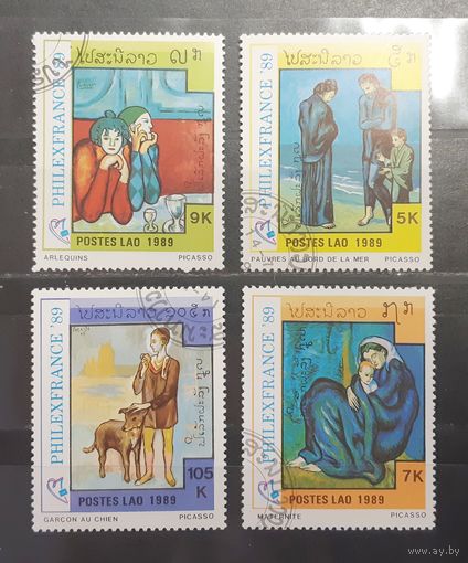 Лаос. 1989 год. Живопись. Пабло Пикассо (658)