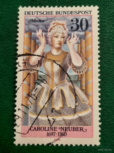 ФРГ 1978.  Caroline Neuber 1697-1760