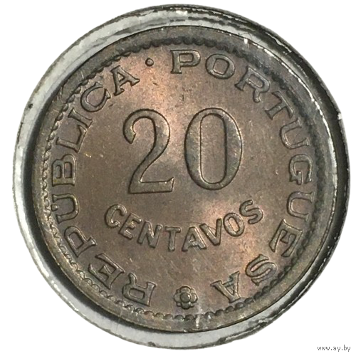 Мозамбик 20 сентаво, 1974 [AUNC] (холдер)
