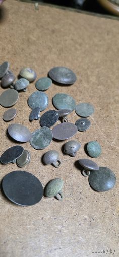 Набор старых пуговиц 27 штук без МЦ