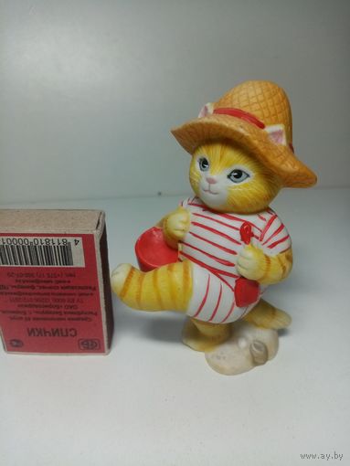 Коллекционные фигурки кота (кошки, котенка) Kitty Cucumber 1987 год