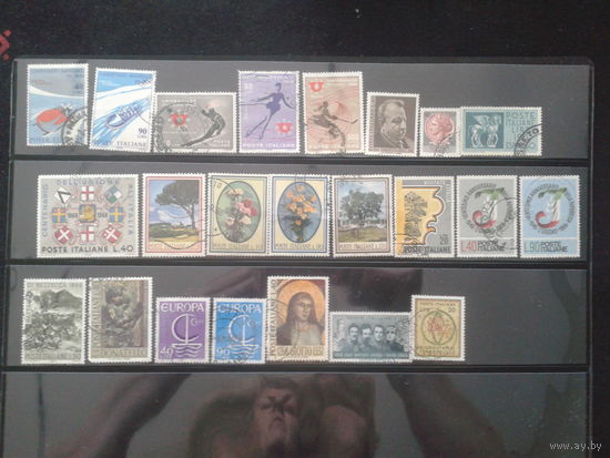 Италия, 1966. Годовой комплект (23 марки), Mi-6,10 евро гаш.