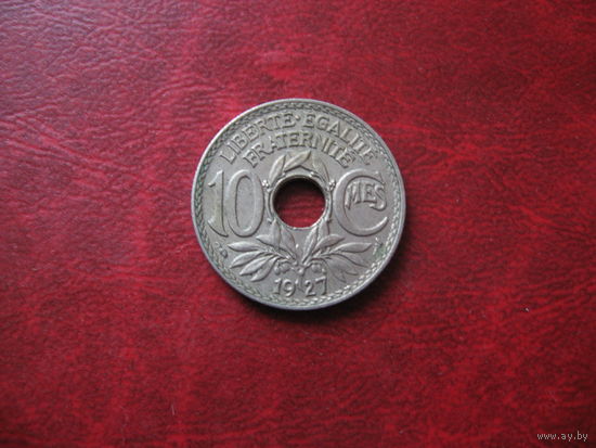 10 сантимов 1927 год Франция