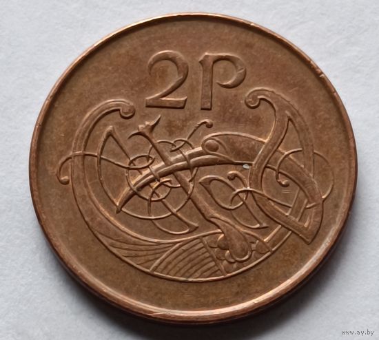 Ирландия. 2 пенса 1998 года.