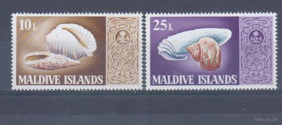 [494] Мальдивы 1968. Морская фауна.Раковины. ИЗ СЕРИИ. MNH. Кат.5 е.
