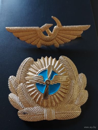 Кокарды на фуражку-  Гражданская авиация СССР.