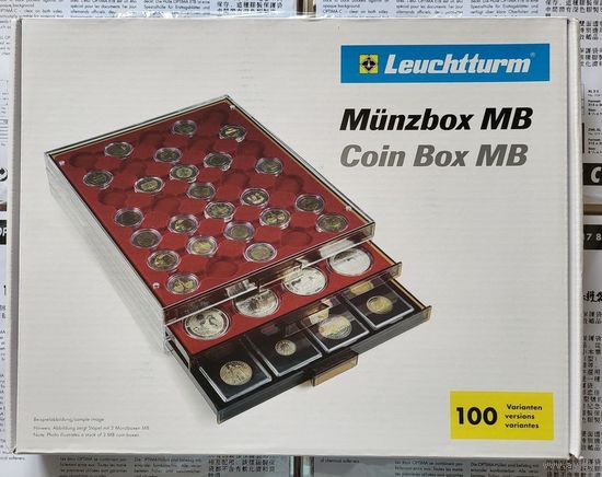 Leuchtturm планшет MB30 на 30 монет 32 мм! Под полуунцевики! Германия, Лейхтурм! ВОЗМОЖЕН ОБМЕН!