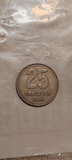 Аргентина 25 сентавос 1996