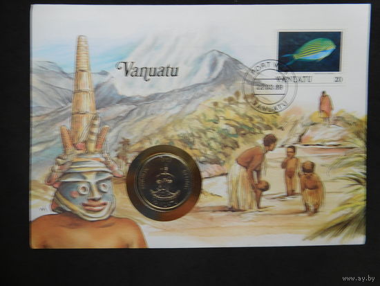 Вануату 20 вату 1983 г конверт первого дня КПД