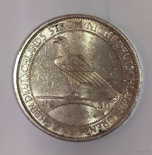 3 марки 1930 Рейнланд - орёл на мосту - яркий штемпельный блеск