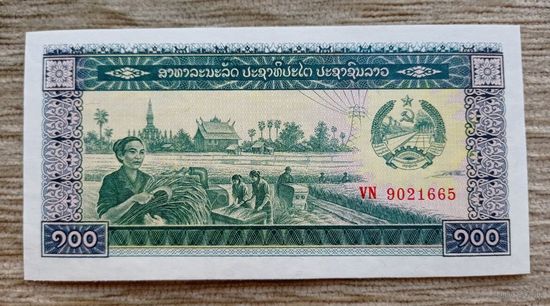 Werty71 Лаос 100 кип 1979 UNC банкнота