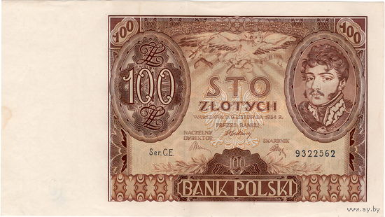 Польша, 100 злотых, 1934 г.