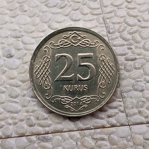 25 курушей 2014 года Турция. Турецкая республика.