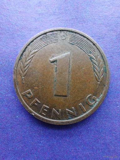 Германия ФРГ 1 пфенниг 1994 D