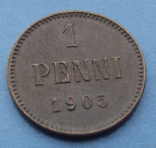 Финляндия в составе РИ. 1 пенни 1905