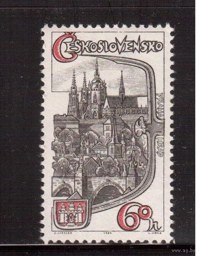 Чехословакия-1964,(Мих.1486) , ** , 1000-лет Праге //к1 175