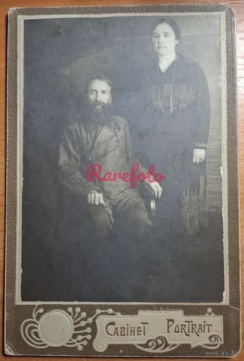 1910-е Кабинет-портрет семья типажи ретро студийное фото