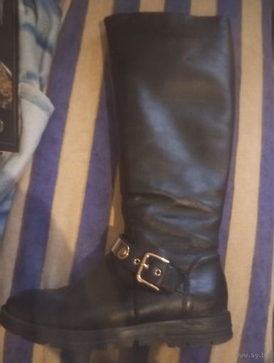 Сапоги зимние.Кожа,38р.