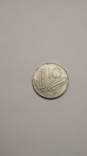 Италия / 10 лир / 1973 год