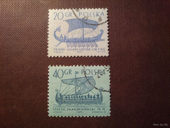 Польша 1963 г.Парусные судна ./43а/