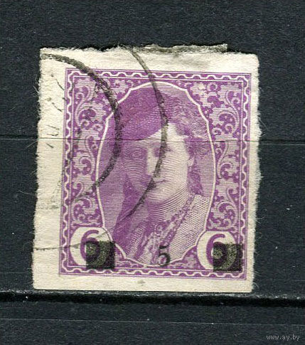 Государство словенцев, хорватов и сербов (Босния и Герцеговина) - 1918 - Девушка в боснийском костюме с надпечаткой 5 на 6Н - [Mi.22] - 1 марка. Гашеная.  (Лот 9JB)-TG3P56