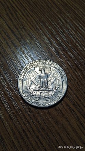 США 25 центов 1972