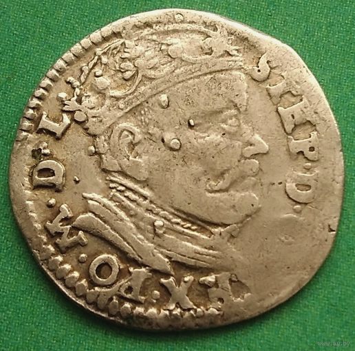 3 ГРОША 1585 "ЛИТВА"  М.Д.ВИЛЬНО СТЕФАН БАТОРИЙ