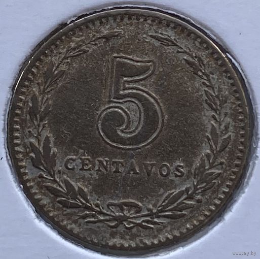 Аргентина 5 сентаво 1930 г. В холдере