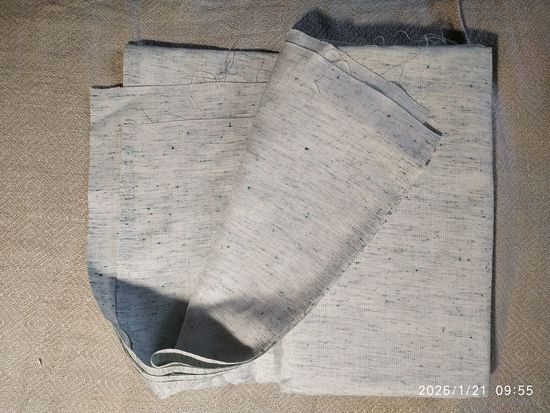 Ткань. Лён с лавсаном.Бсср.