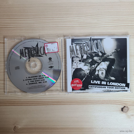 Metallica - Live In London Antipodean Tour Edition (CD, Europe, 1998, лицензия)