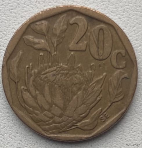 ЮАР 20 центов 1993 г.