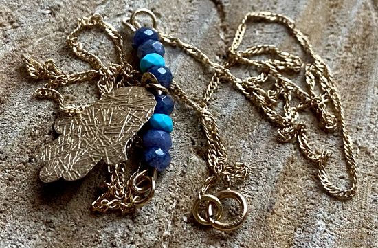 Цепочка с кулоном, Au, 14K.