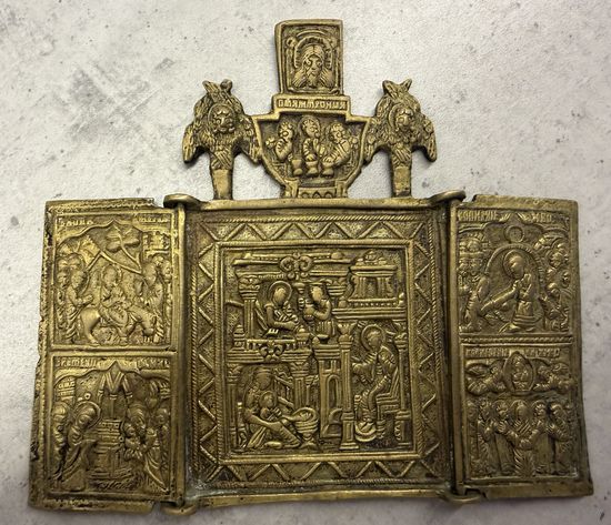 Складень(триптих) Рождество Пресвятой богородицы . Распродажа коллекции!!!