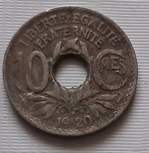 10 сантимов 1920 г. Франция