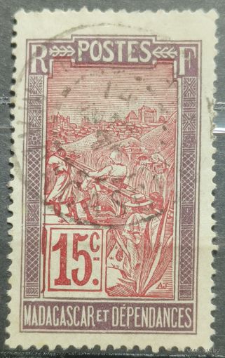 Мадагаскар 1908г. Французские колонии