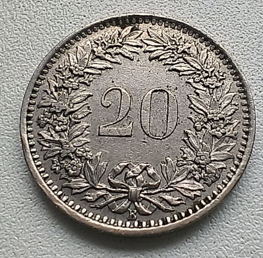 Швейцария 20 раппенов, 1962  1-1-38