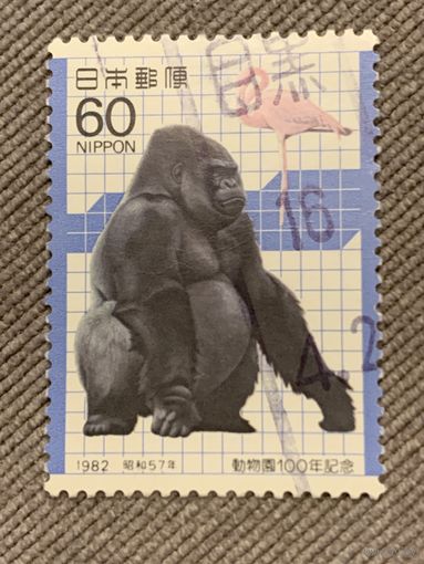 Япония 1982. Горилла. Марка из серии